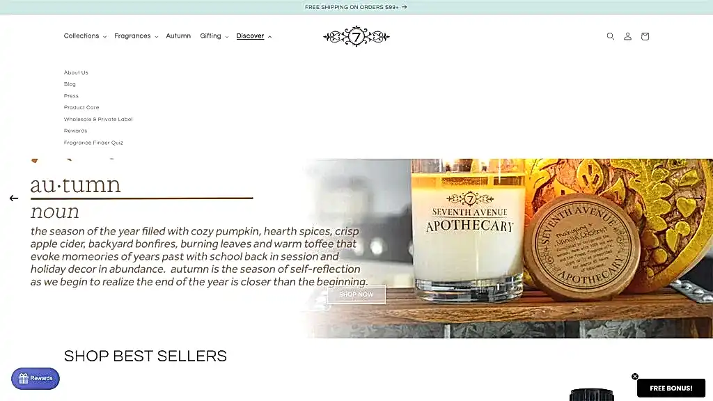 Seventh Avenue Apothecary Website 